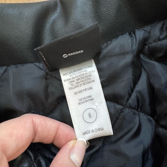 Harley Davidson Faux Leather Kids Motorcycle Jacket - Size 6 -  Black - EUC - Picture 4 of 10